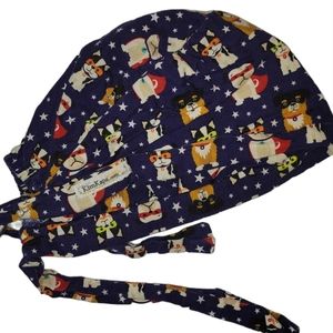 Superhero Dogs Puppies Scrub Cap Hat